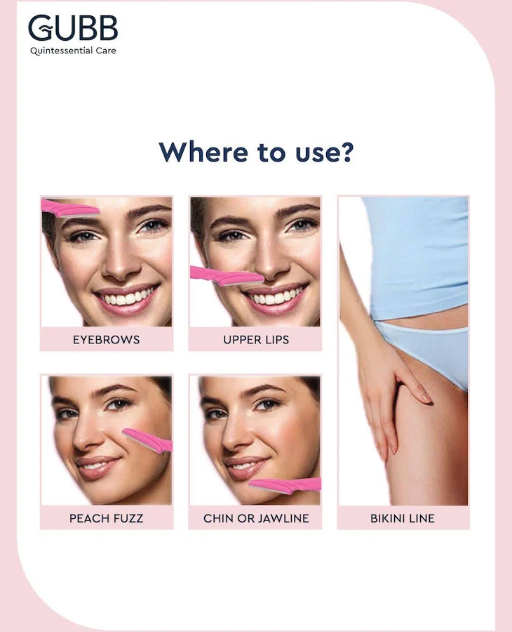 Gubb - Foldable Eyebrow - Facial Hair Remover Razor