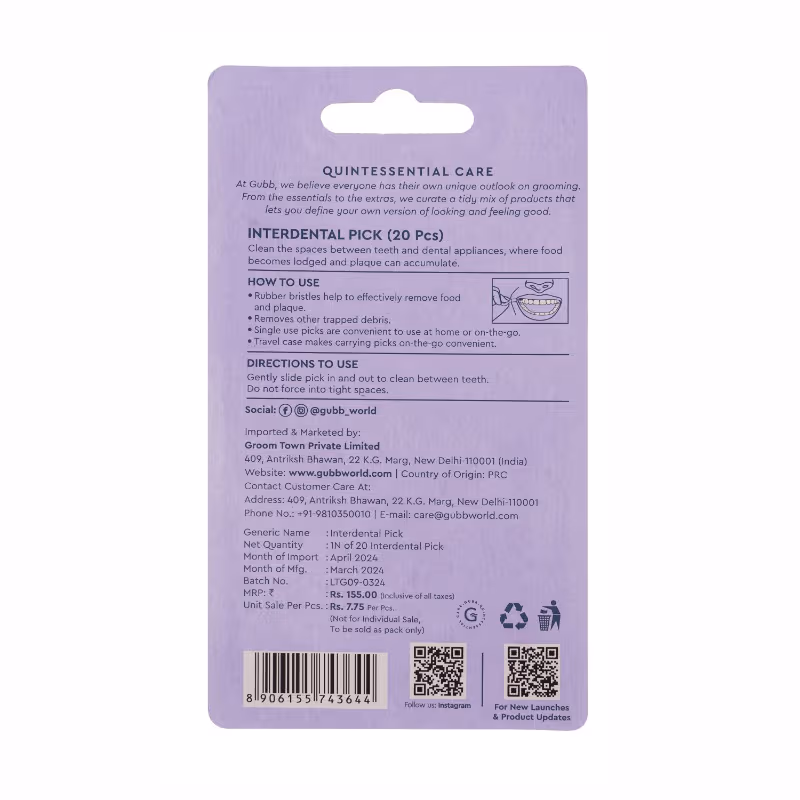 Gubb - Interdental Pick - Tongue Cleaners