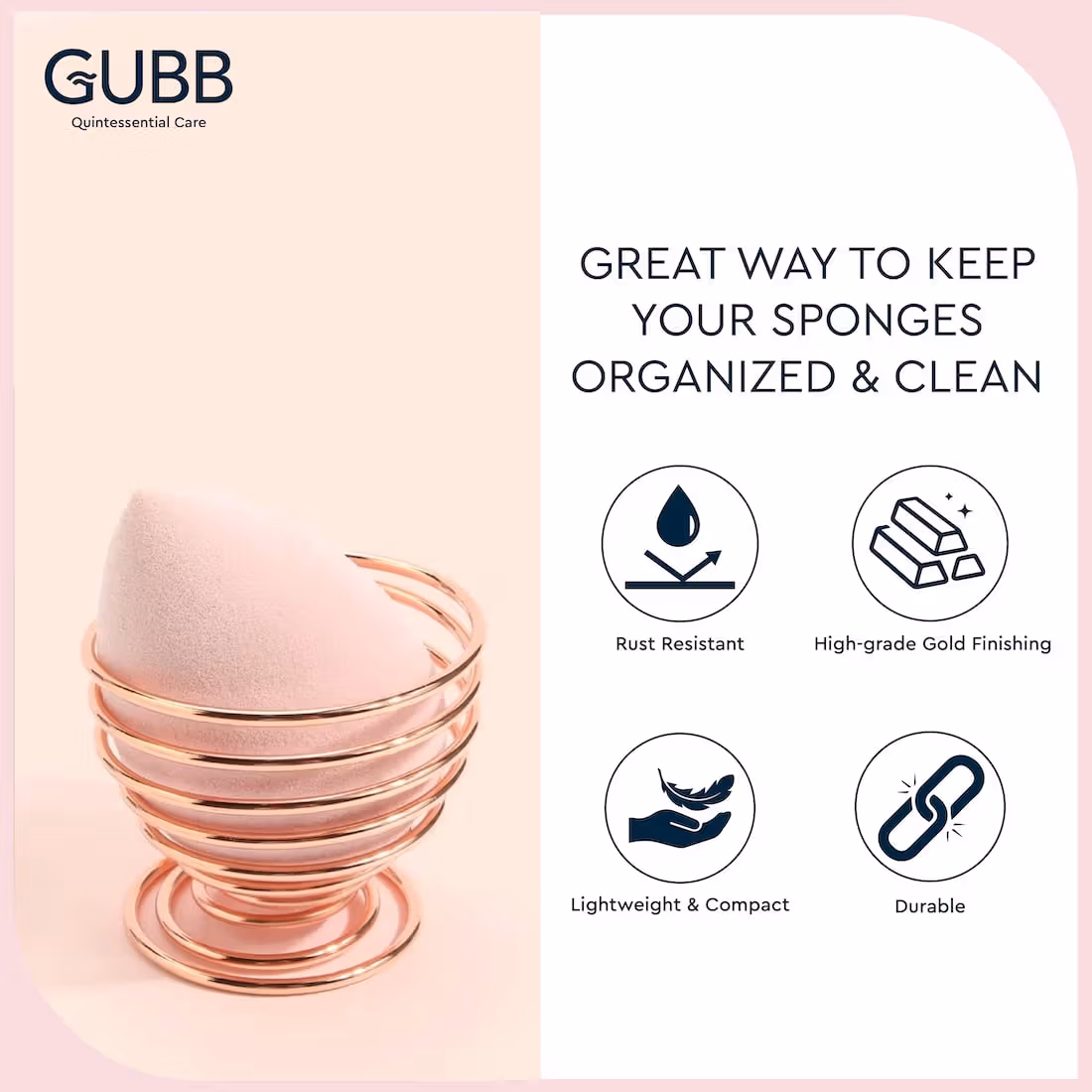 GUBB Beauty Blender Stand- Makeup Sponge Holder
