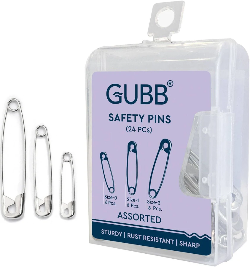 Gubb - Safety Pins Assorted - For Clothes