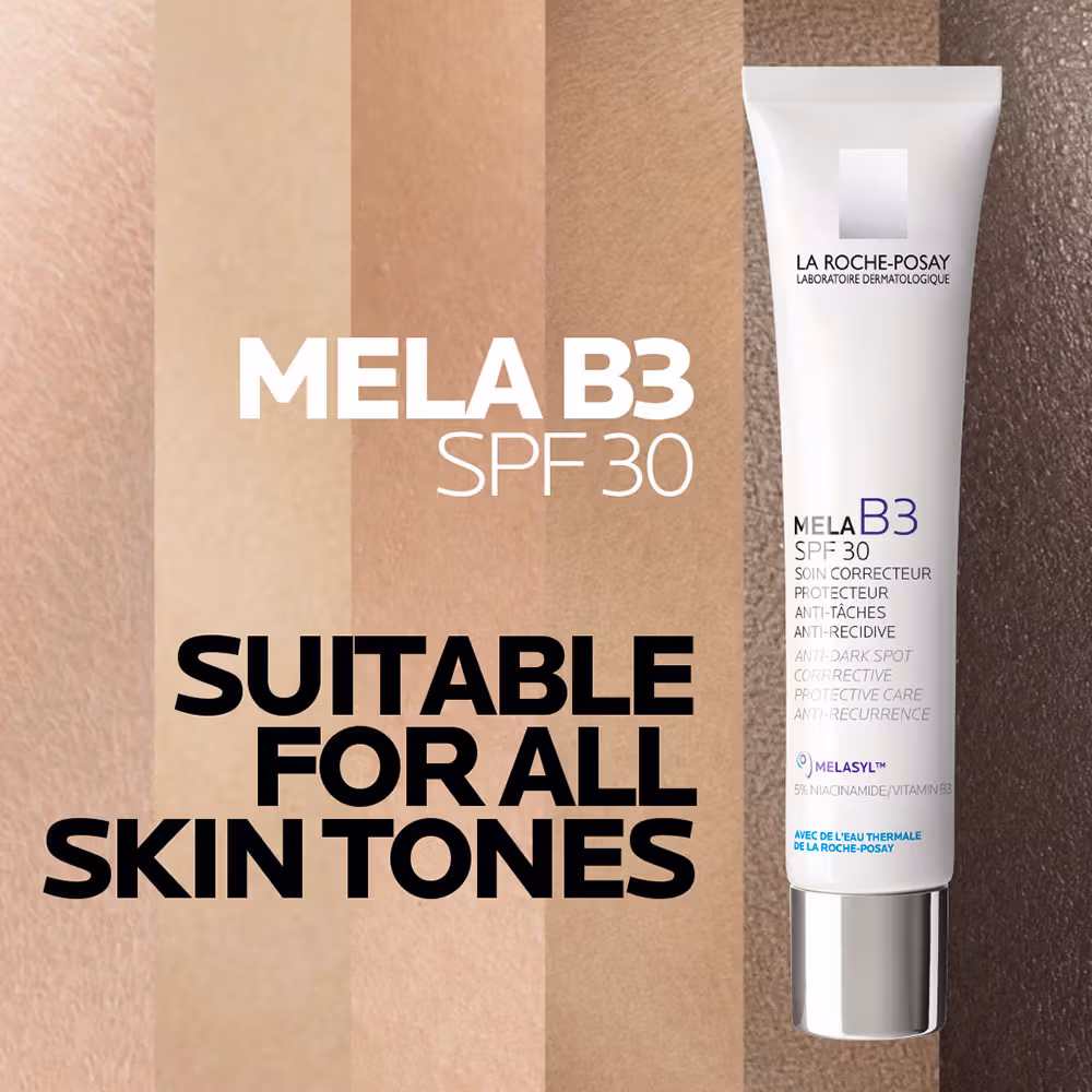 La Roche-Posay - Mela B3 SPF30, - Anti-Dark Spots Moisturiser & Broad-Spectrum Sunscreen with Melasyl