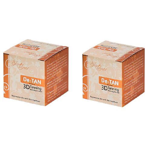 Skin Secrets - De-Tan Pack - with Saffron Extract for Instant Tan Removal