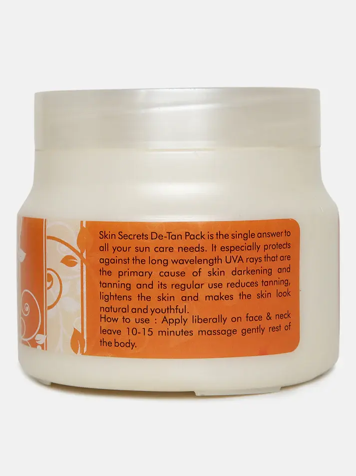Skin Secrets - De-Tan Pack - with Saffron Extract for Instant Tan Removal