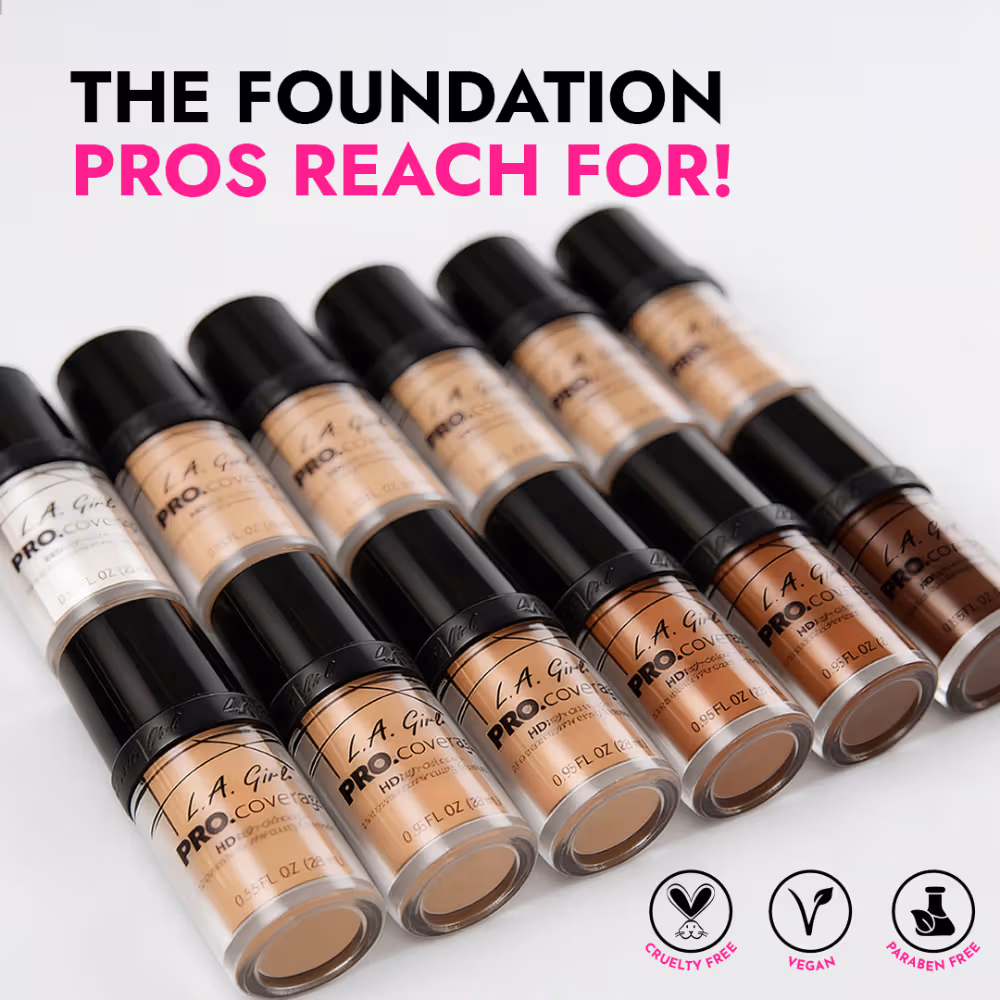 L.A Girl - White-lightener - Pro Coverage - HD Illuminating Liquid Foundation