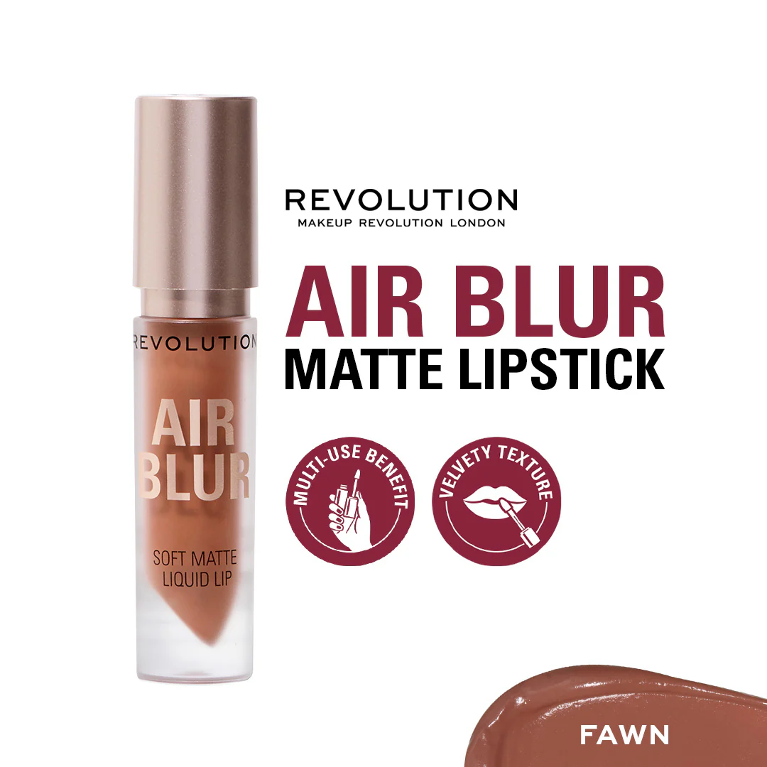 Makeup Revolution - Fawn - Air Blur - Matte Liquid Lipstick