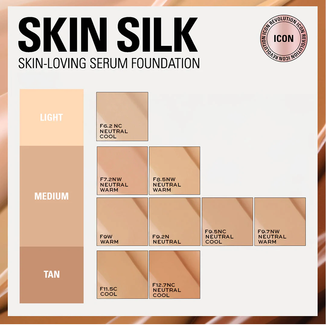 Makeup Revolution - F6.2 - Skin Silk Serum Foundation