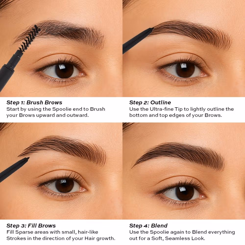 Makeup Revolution - Dark Brown - Precise Brow Pencil