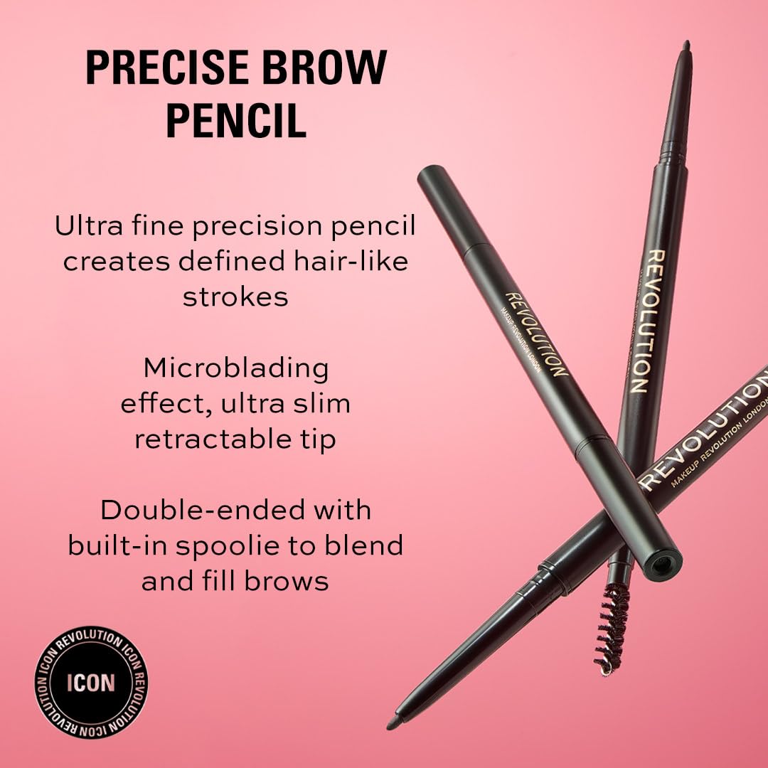 Makeup Revolution - Medium Brown - Precise Brow Pencil
