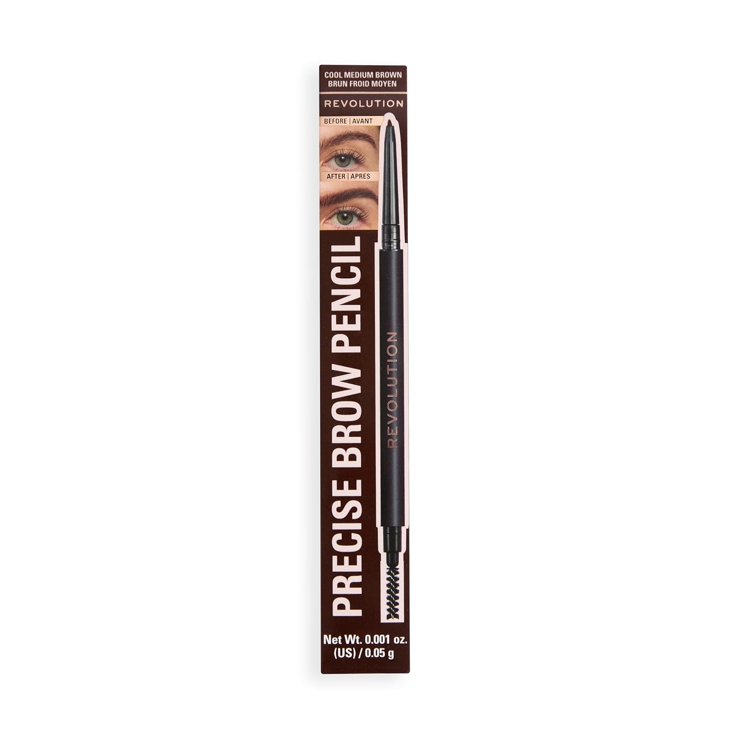 Makeup Revolution - Medium Brown - Precise Brow Pencil