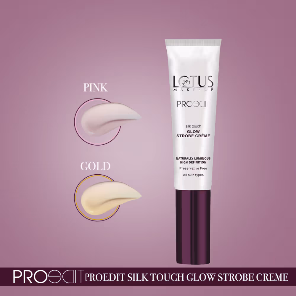 Lotus MakeUp - Gold - Proedit Silk Touch - Glow Strobe Creme