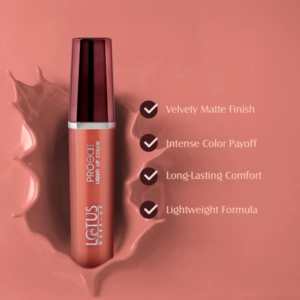 Lotus Make-Up - Blush Nude - Proedit Liquid Matte Lip Color