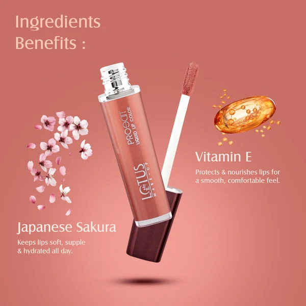 Lotus Make-Up - Blush Nude - Proedit Liquid Matte Lip Color