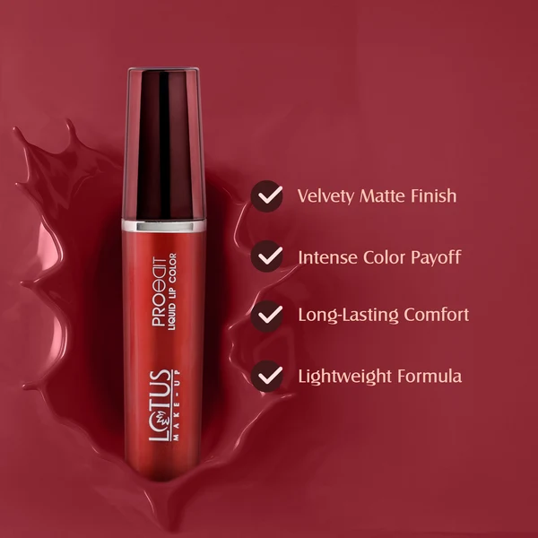 Lotus Make-Up - Petal Kiss - Proedit Liquid Matte Lip Color