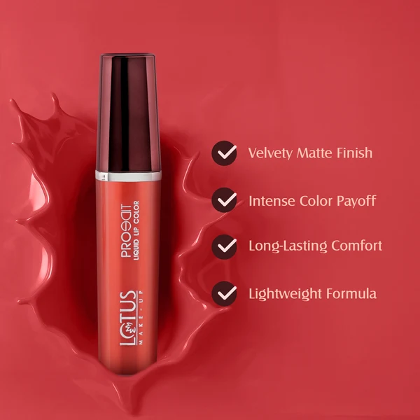 Lotus Make-Up - Velvet Merlot - Proedit Liquid Matte Lip Color