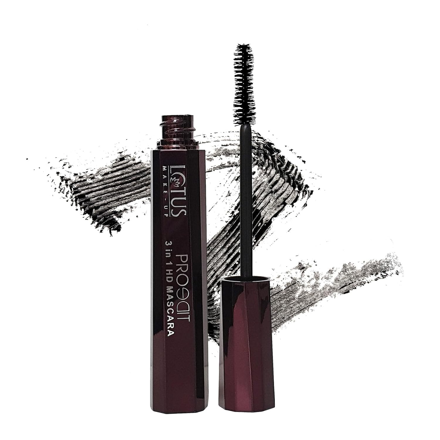 Lotus Makeup - Volumizing, Lengthening & Curling - Proedit - 3 in 1 HD Mascara-Smudge Proof