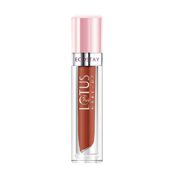 Lotus MakeUp - Earthy Rust - Ecostay Matte Lip Lacquer