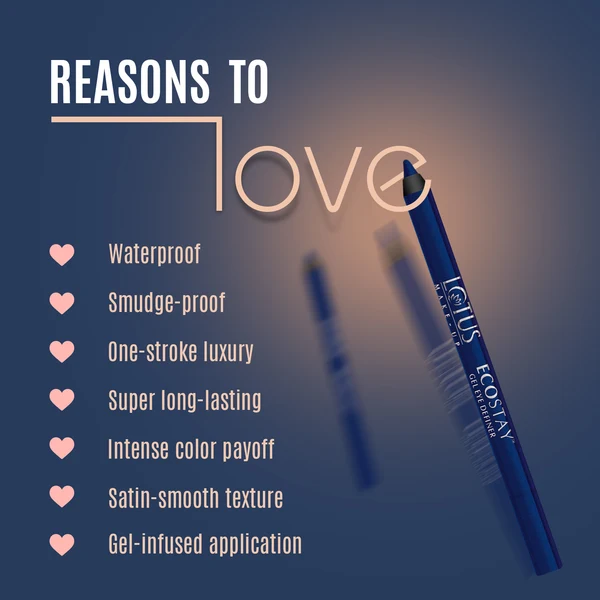 Lotus MakeUp - Blue Sapphire - Ecostay-Longlasting Gel Eye Definer