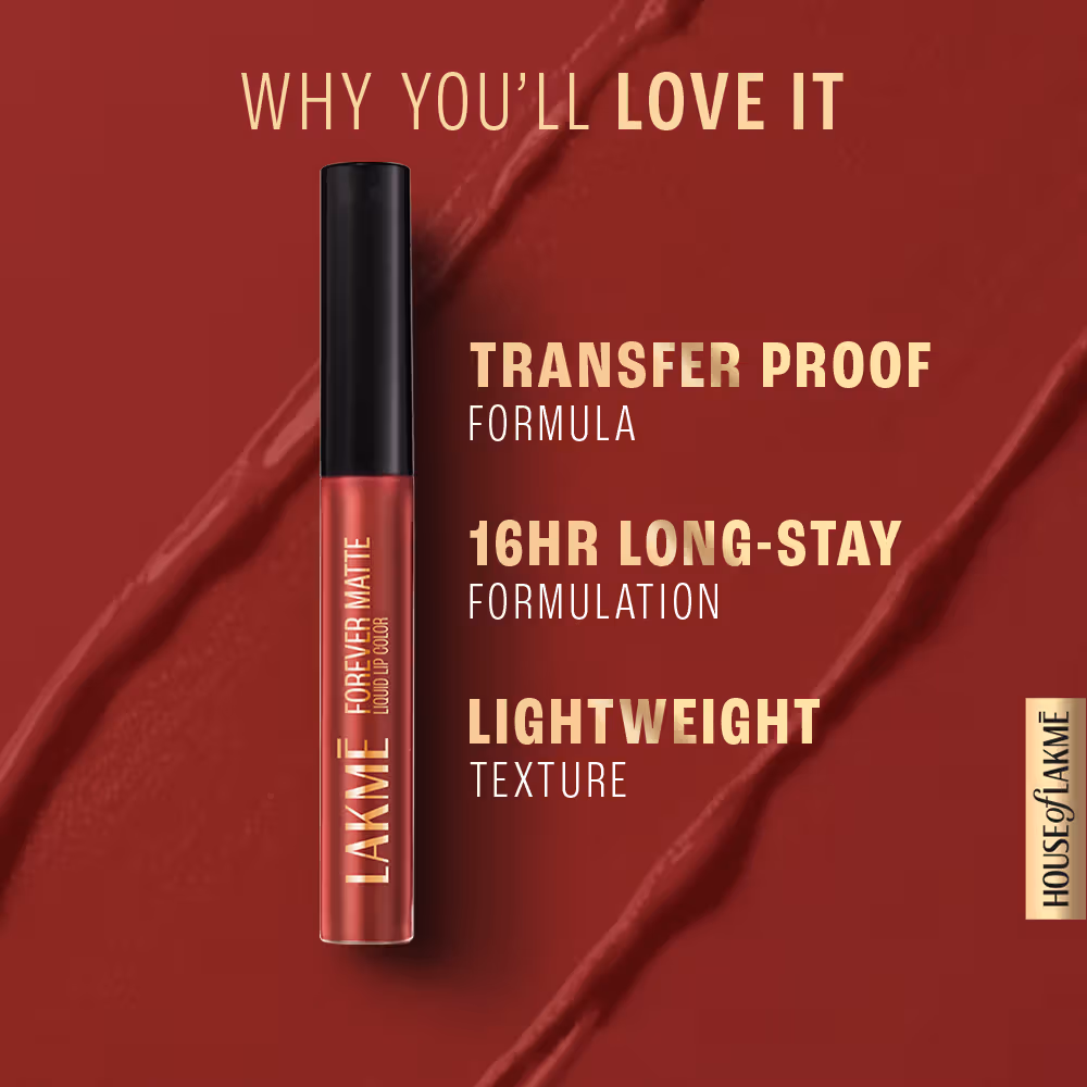 Lakme - Nude Latte - Forever Matte - Liquid Lip Color