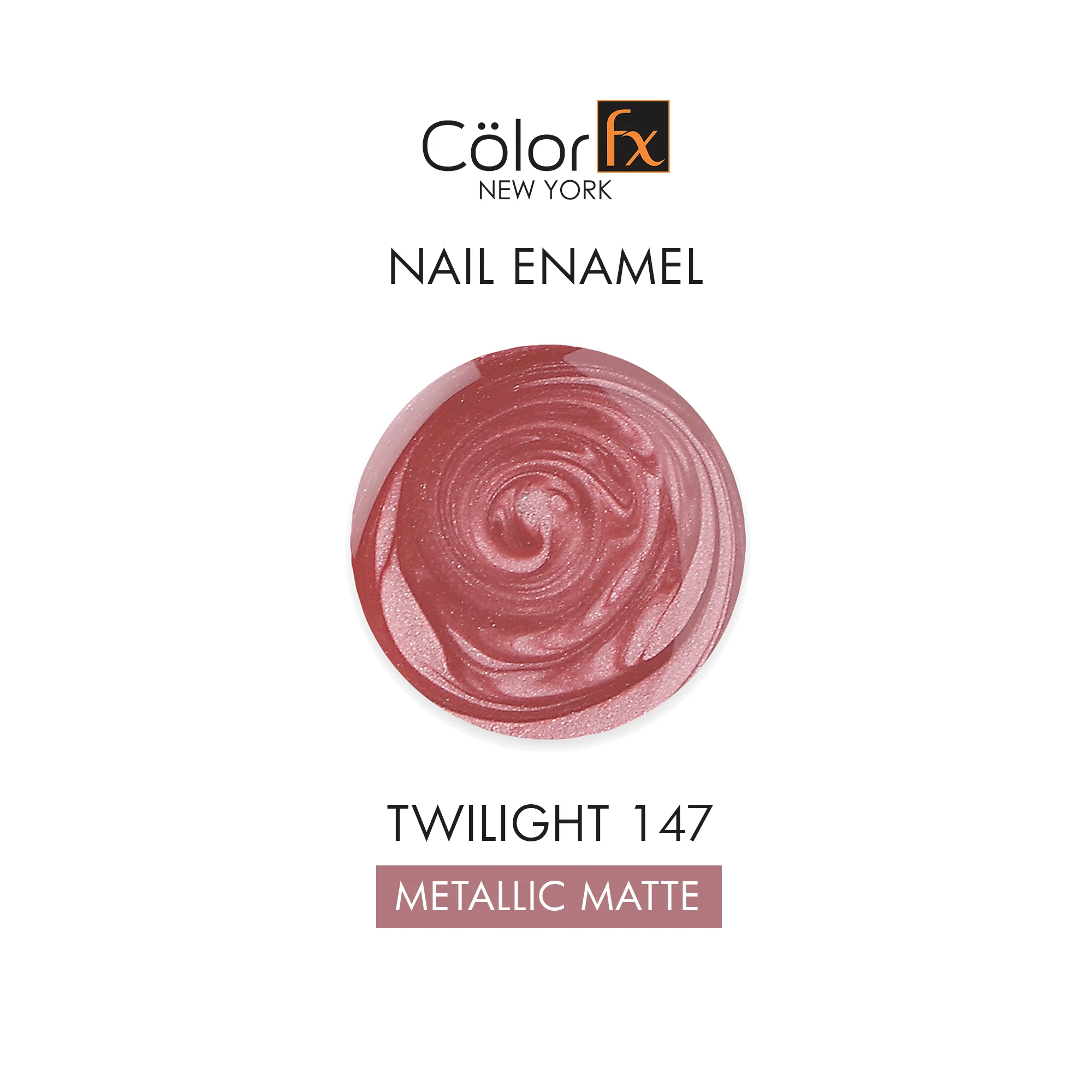 Color Fx - Pink - Twilight Metallic Matte Nail Polish