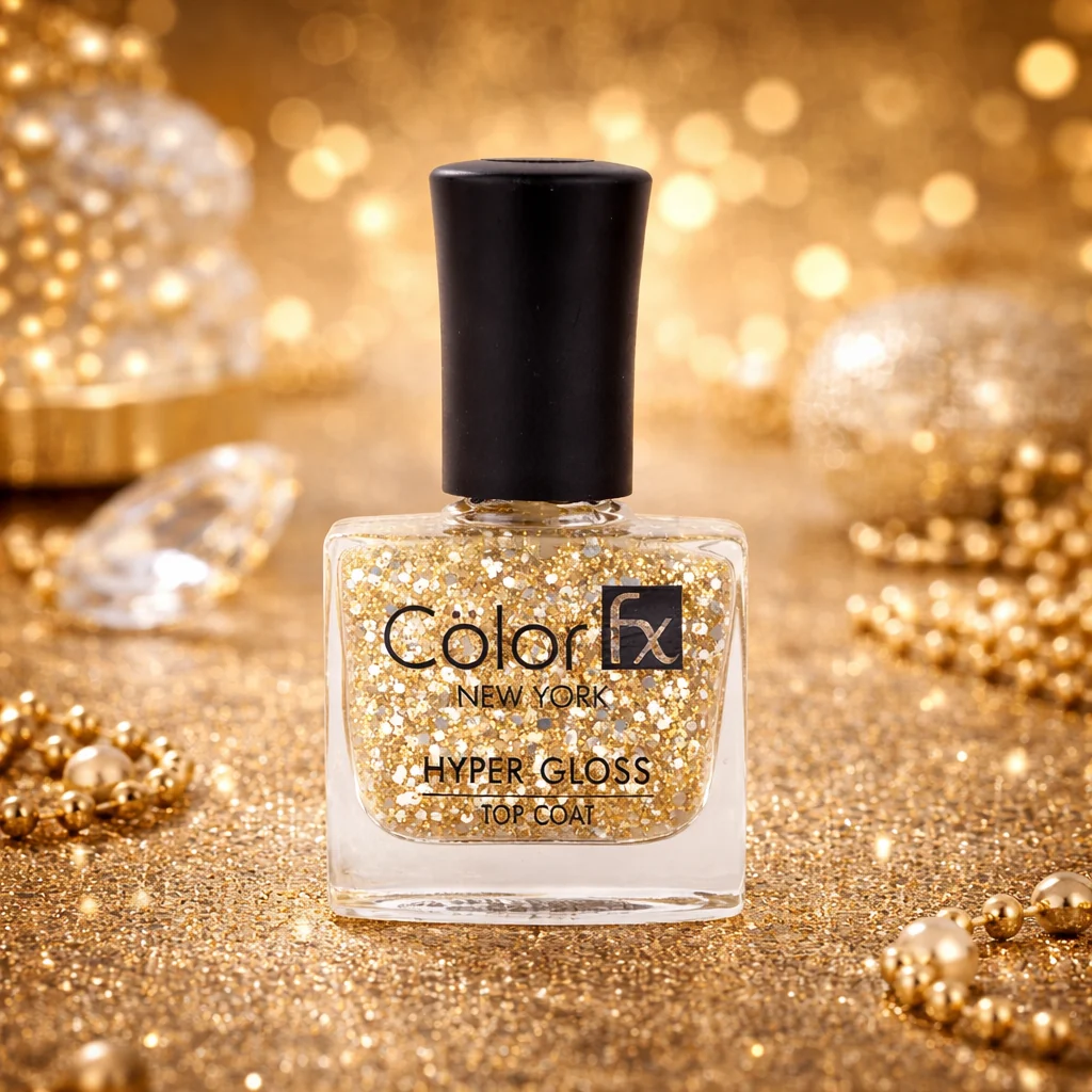 Color Fx - Gold - Top Coat-Hyper Glossy Nail Polish