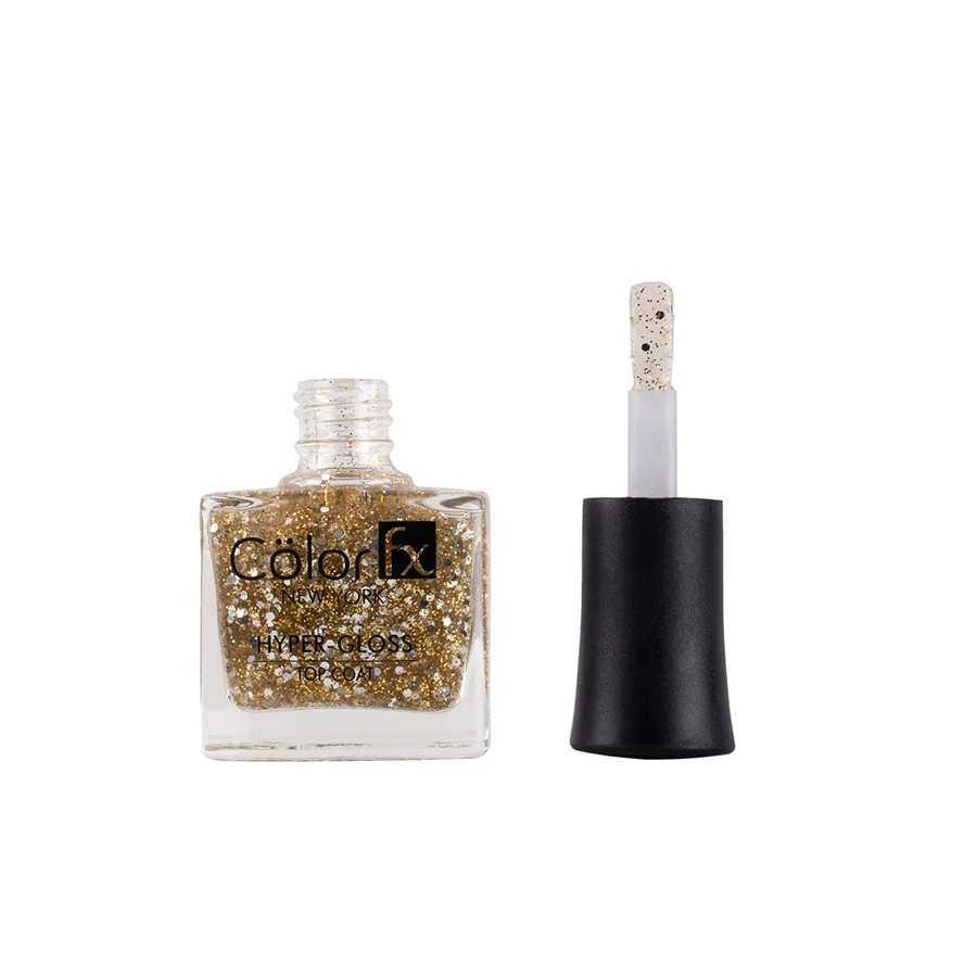 Color Fx - Gold - Top Coat-Hyper Glossy Nail Polish