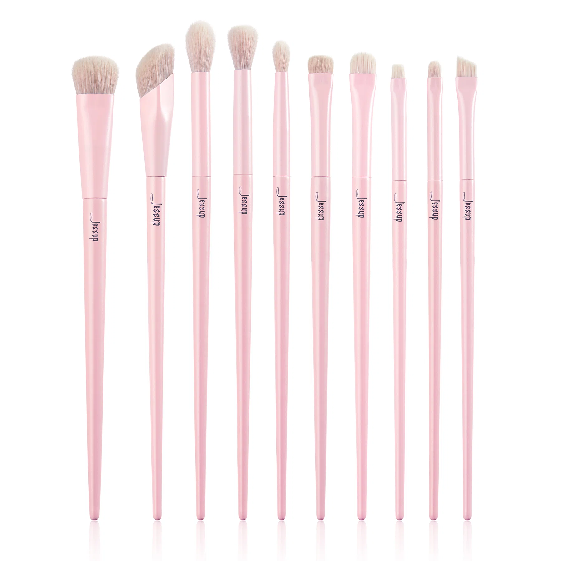 Jessup - Crystal Pink - Makeup Brushes Set Premium Vegan Collection IV