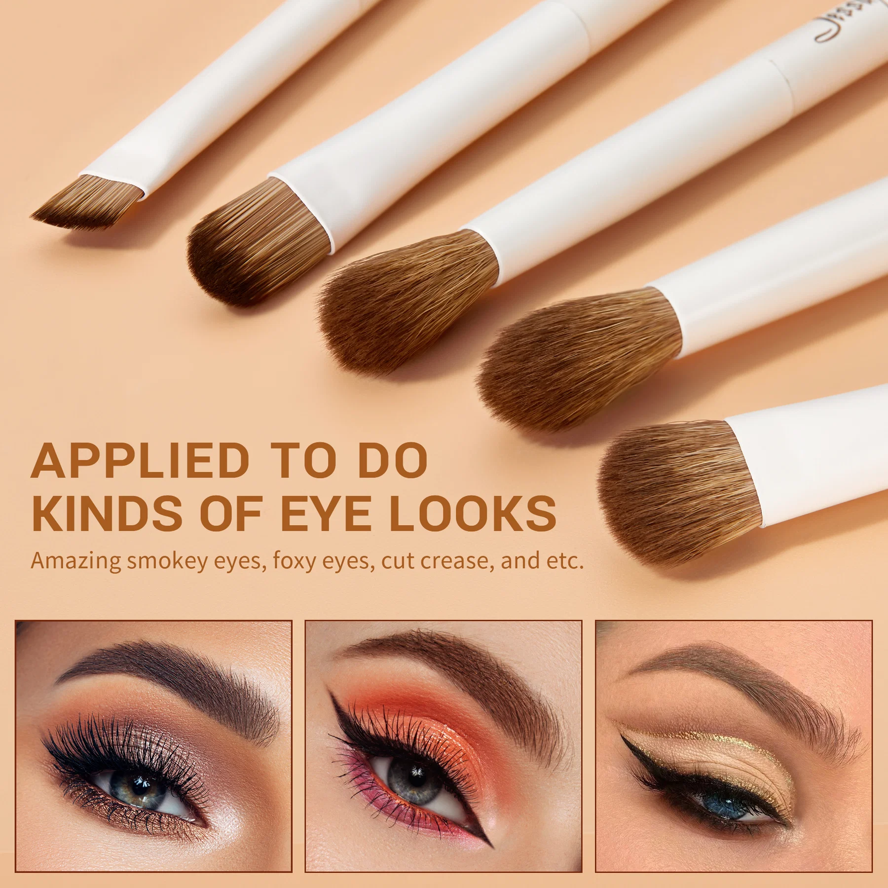 Jessup - Luxury Light Gray - 14Pcs Comprehensive Eye and Face Brush Set