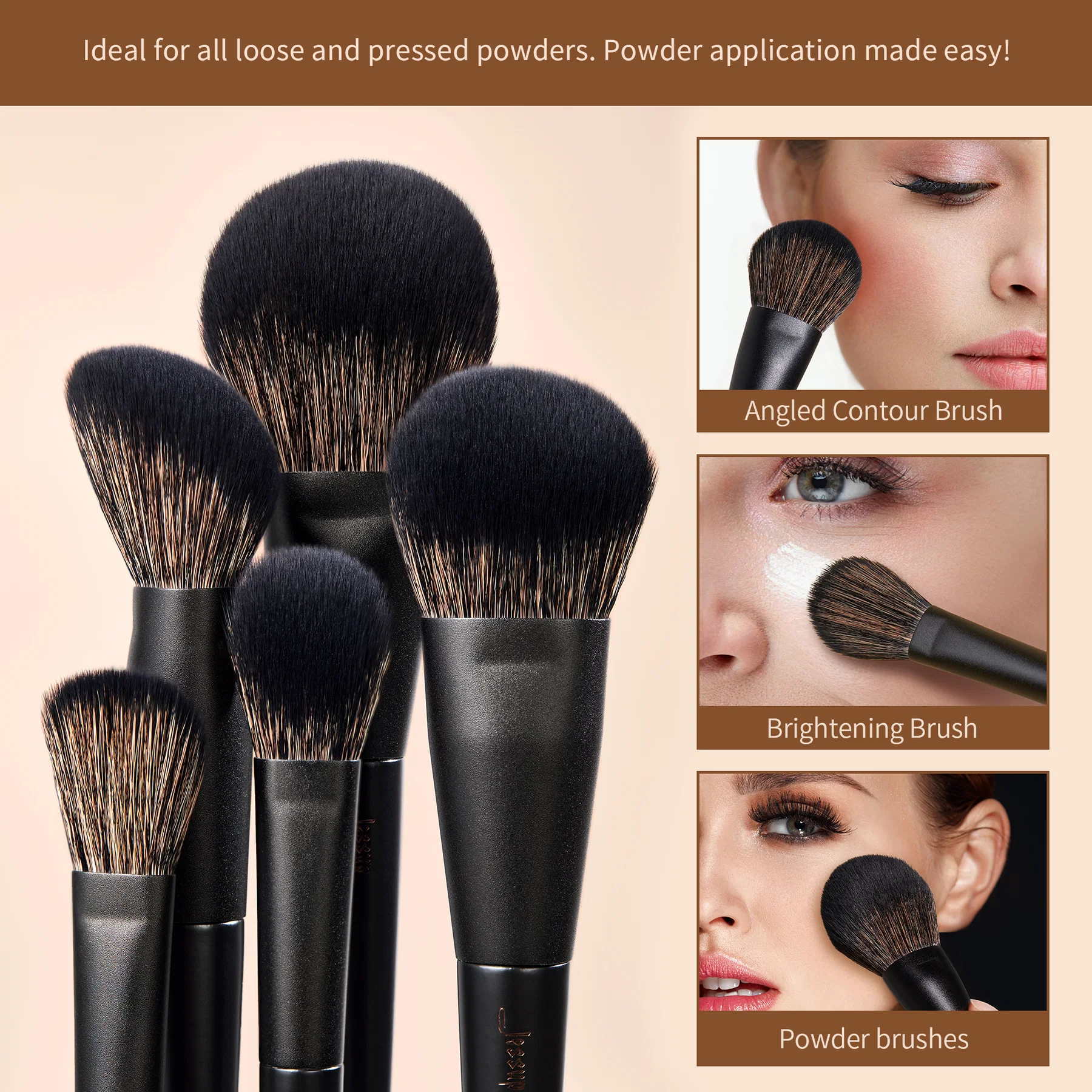 Jessup - Matte Black - Versatile Brush Set Collection 14pcs