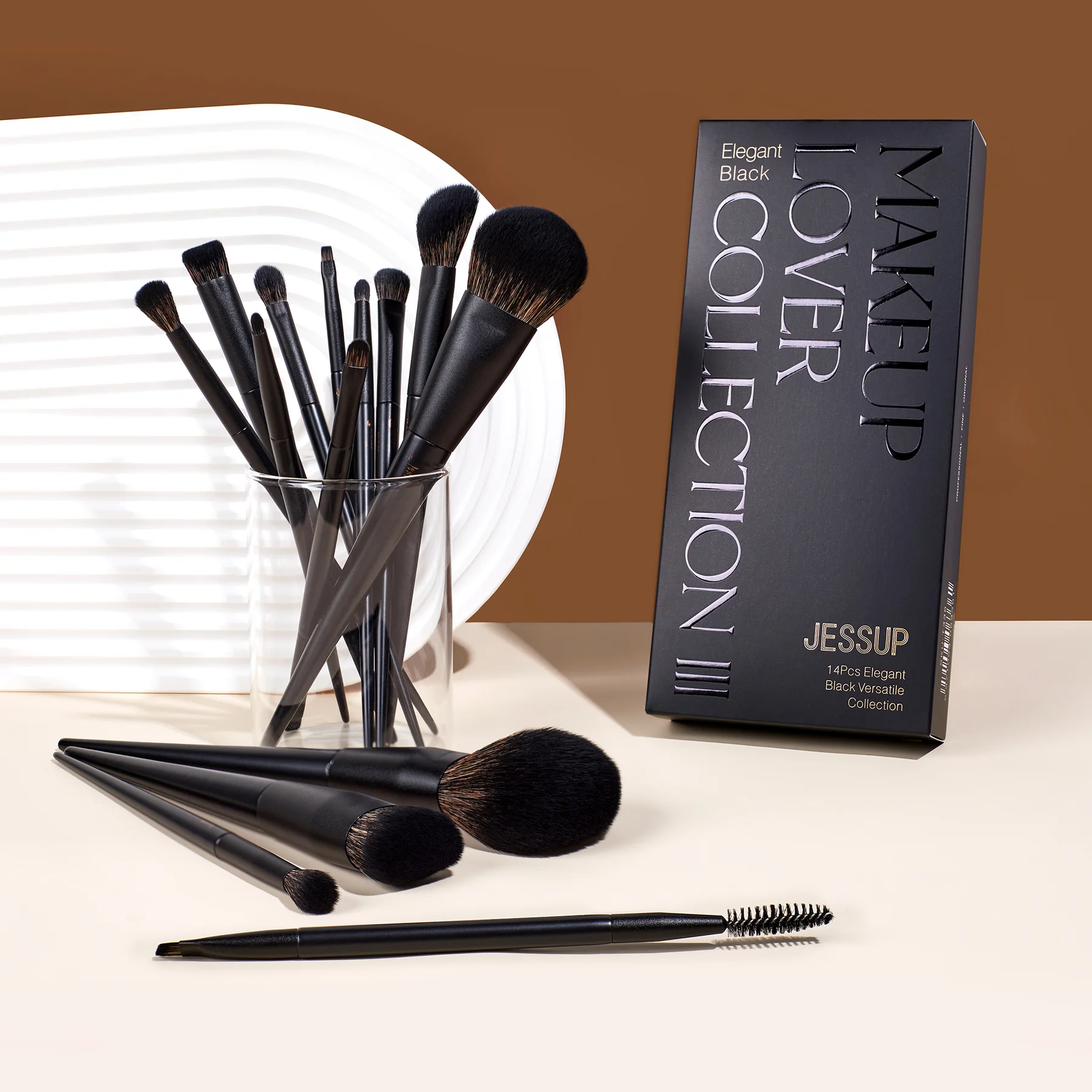 Jessup - Matte Black - Versatile Brush Set Collection 14pcs