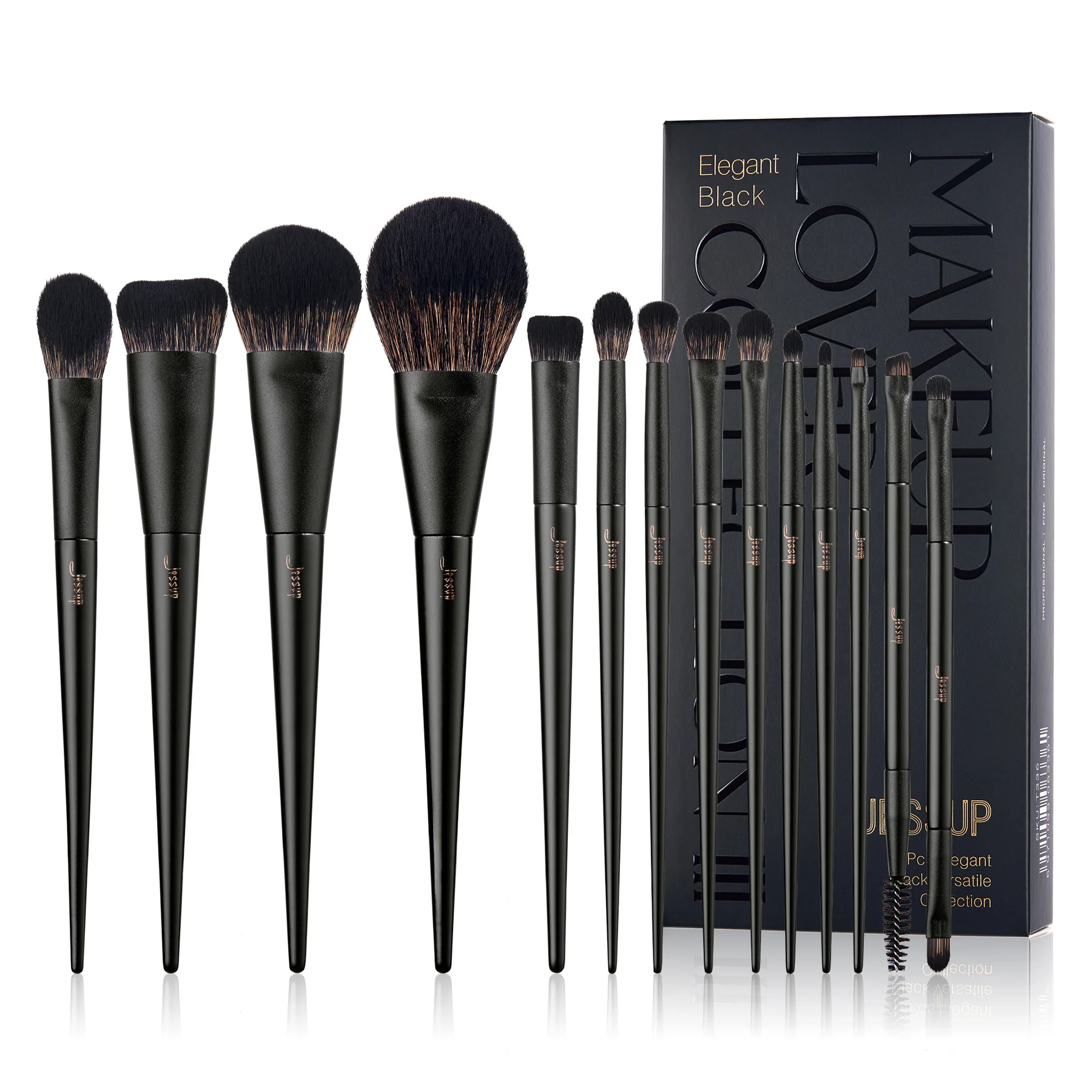 Jessup - Matte Black - Versatile Brush Set Collection 14pcs
