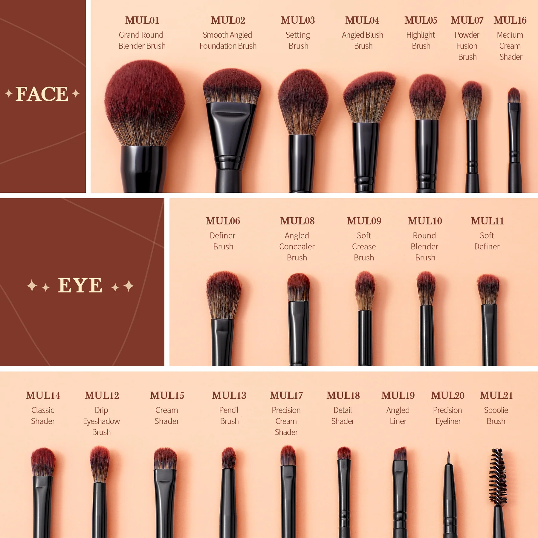 Jessup - Phantom Black - Makeup Lover Makeup Brush Collection