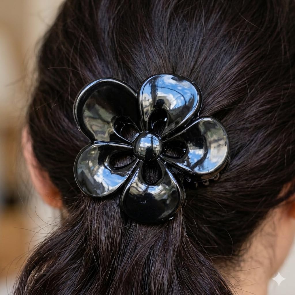 Birdware - Flower Shape Clutcher - Premium Floral Hair Claw Clip