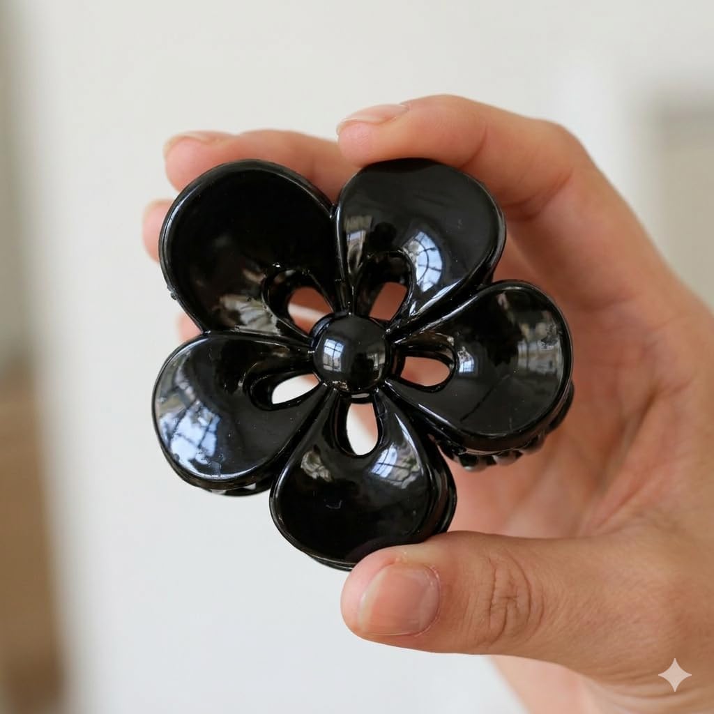 Birdware - Flower Shape Clutcher - Premium Floral Hair Claw Clip