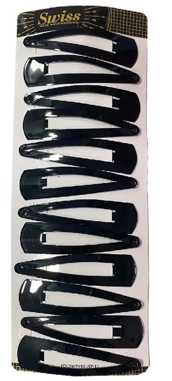 J.P High Profile - Non-Slip Hair - Tic Tac Hair Clips for Women & Girls - Strip with 6 Pairs
