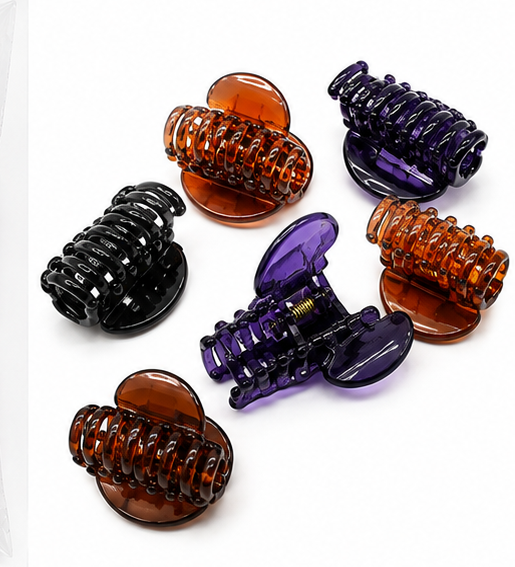 Birdware - Butterfly Clips-Acrylic Material Stone For Women - Pack of 6 pcs