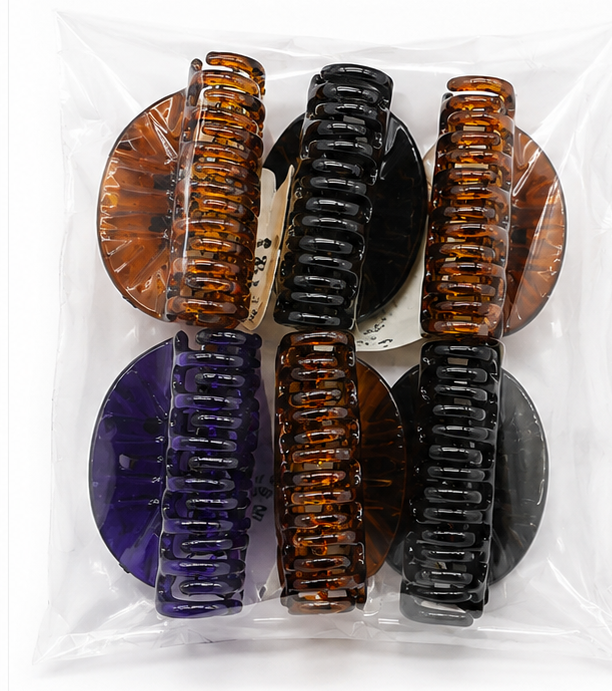 Birdware - Butterfly Clips-Acrylic Material Stone For Women - Pack of 6 pcs