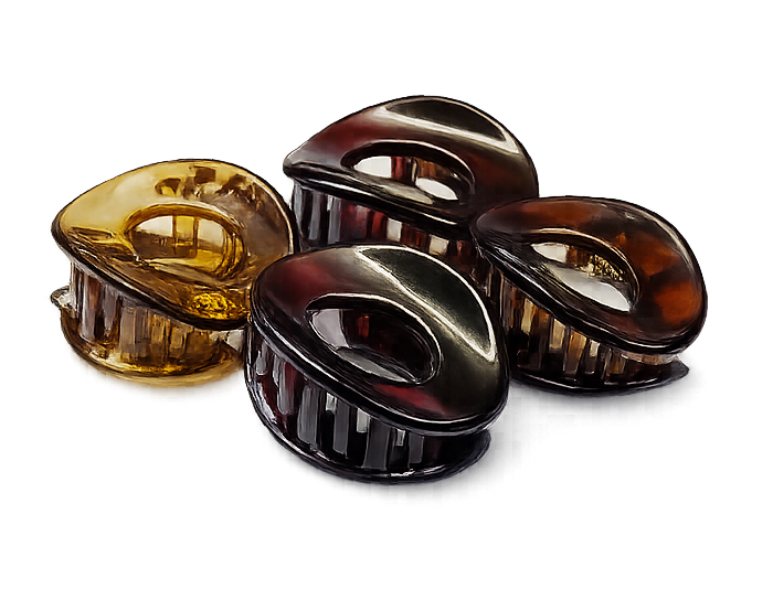Birdware - Oval Clip - Acrylic Material Stone For Women