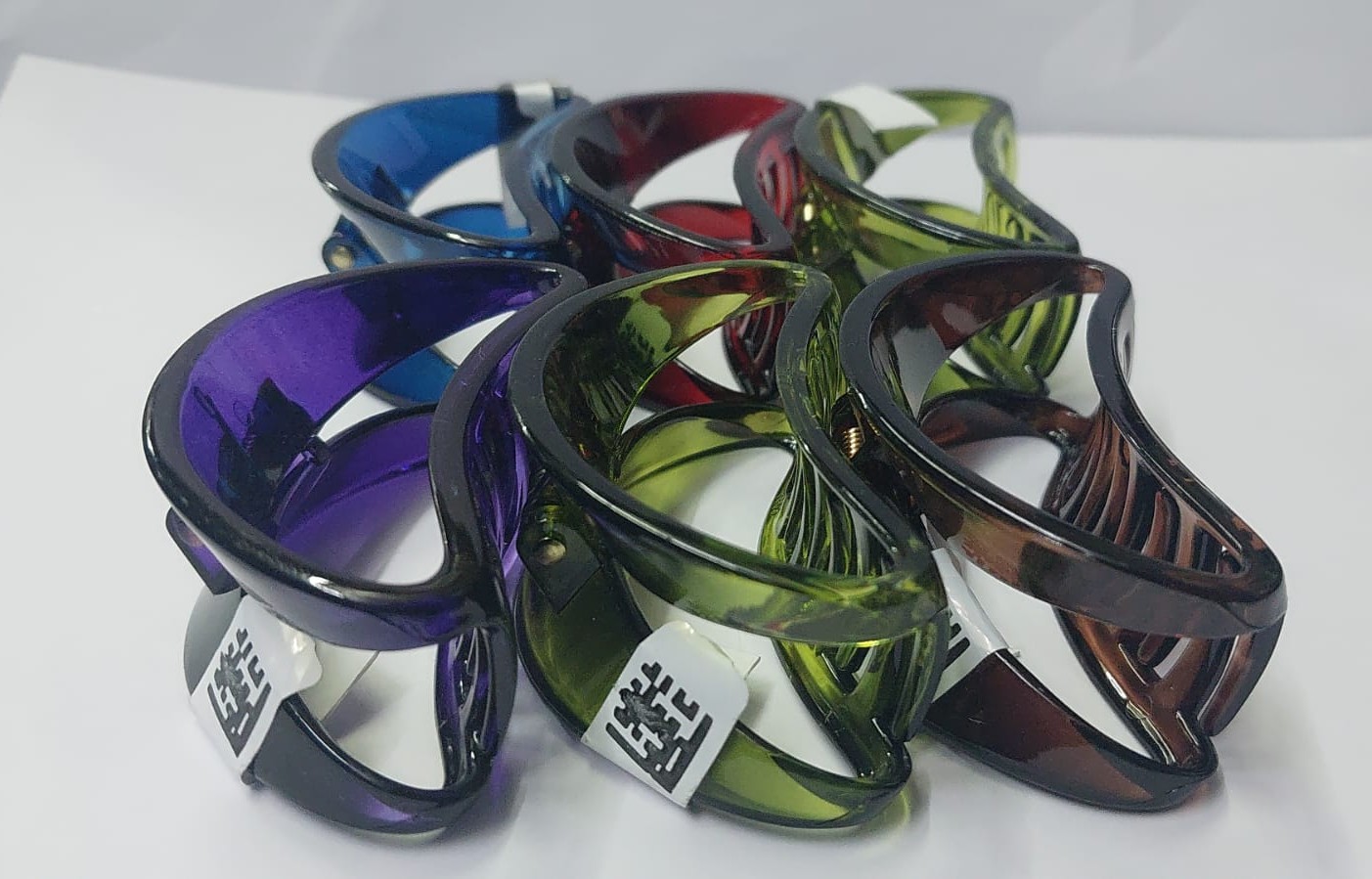 Birdware - Shell Color - Acrylic Material Stone For Women - Pack of 6 pcs