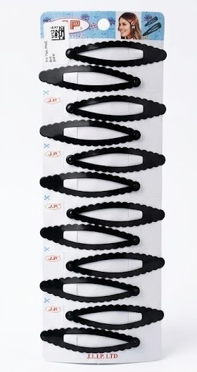 J.P High Profile - Oval Hair Pin - TicTok-Pins-Hair Clips - Strip with 6 Pairs