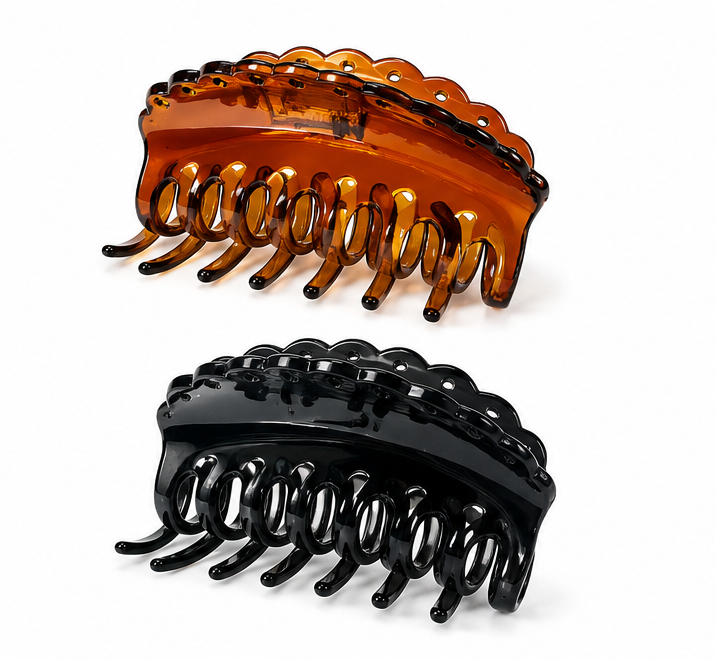Birdware - Black/Shell Colour - Medium - Hair Clips for Women and Girls