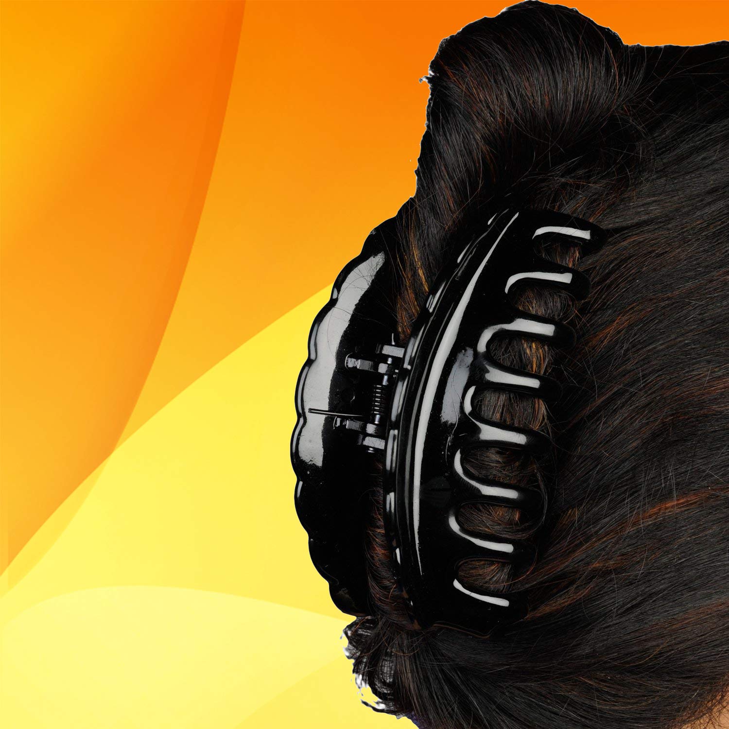 Birdware - Black/Shell Colour - Medium - Hair Clips for Women and Girls