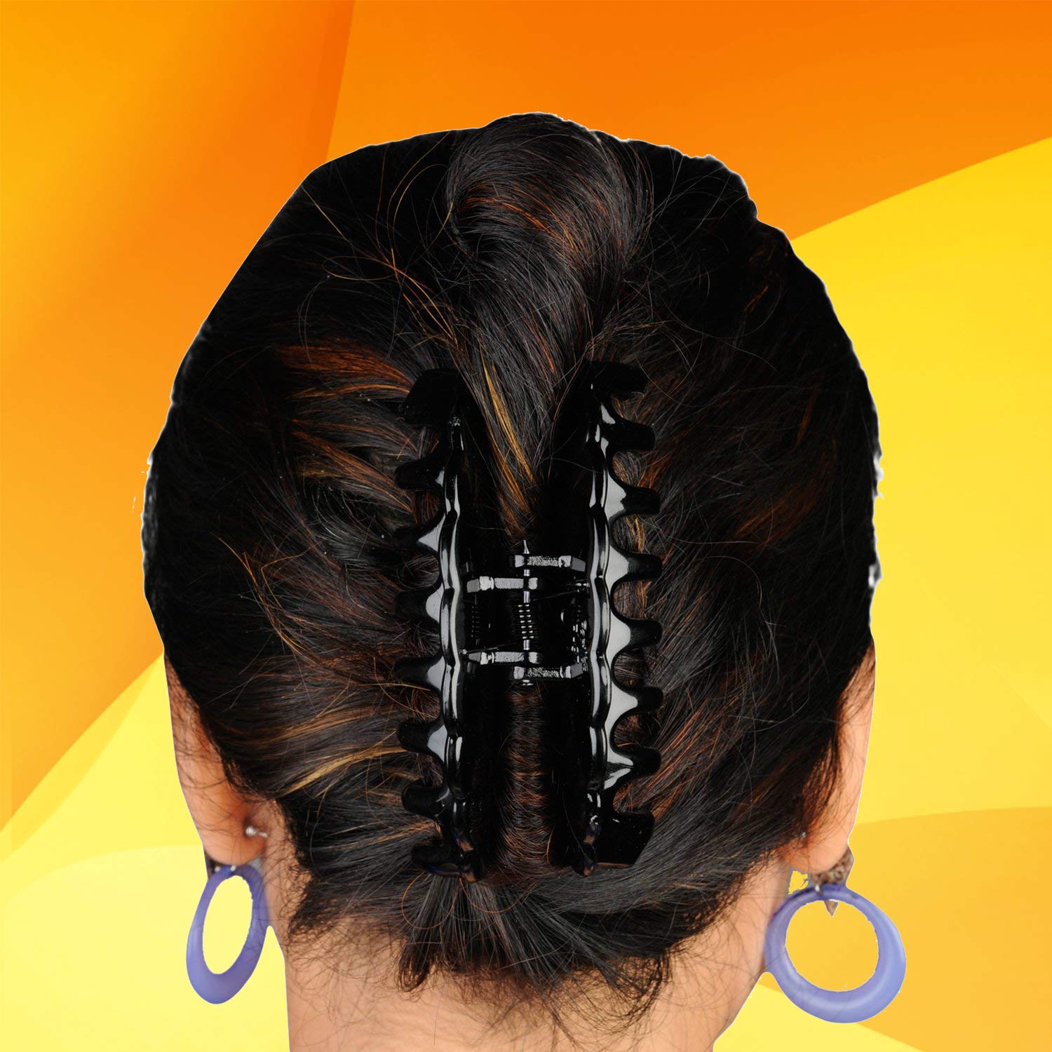 Birdware - Black/Shell Colour - Medium - Hair Clips for Women and Girls