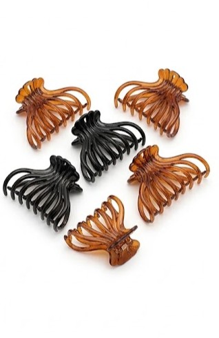 Birdware - Claw Clips - For Women Hair - Korean Clutchers - Pack of 6 pcs