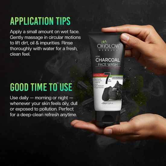 Oxyglow Herbals - Charcoal - Face Wash