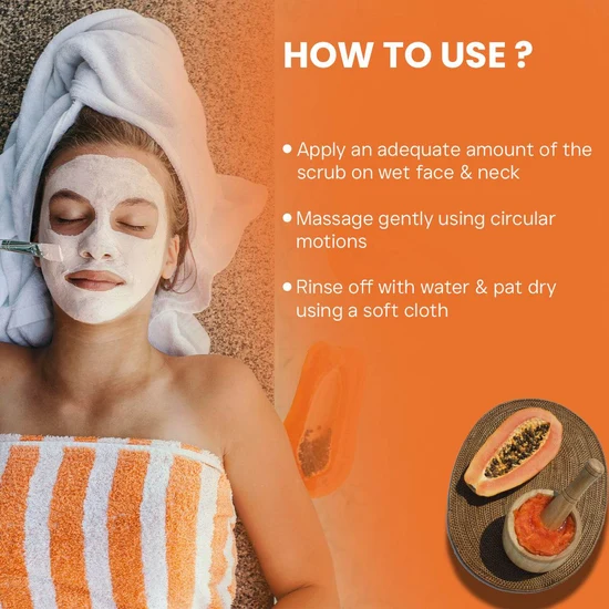 Oxyglow Herbals - Papaya Scrub | Removes Dead Skin Cells