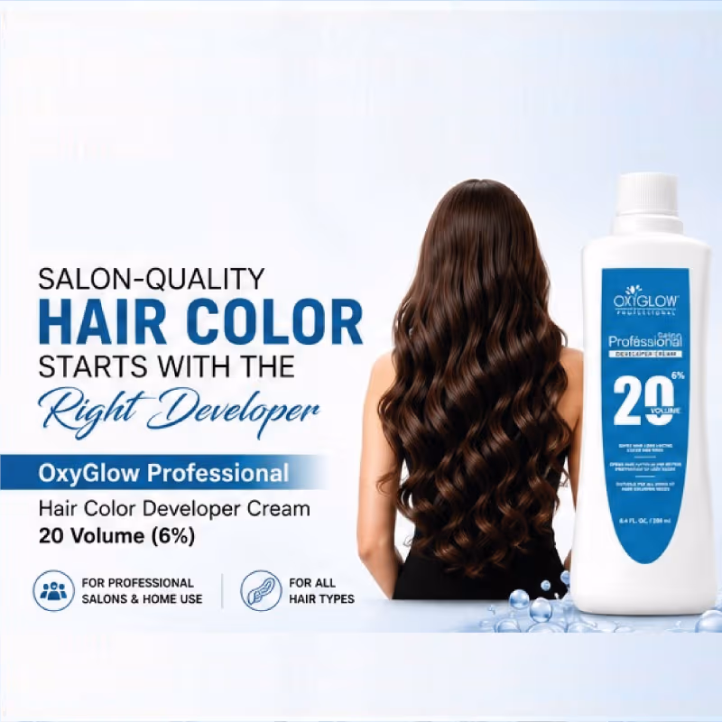 Oxyglow Herbals - Salon Professional Hair Color - Developer Cream - 20 Volume (6%) Orange