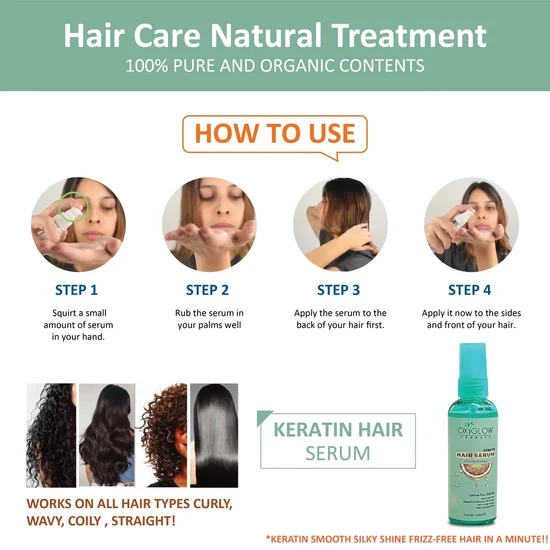 Oxyglow Herbals - Keratin - Hair Serum