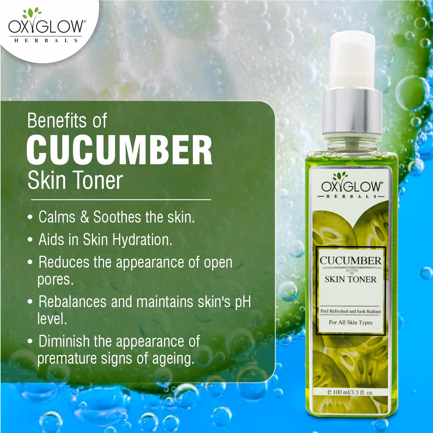 Oxyglow Herbals - Cucumber - Skin Toner