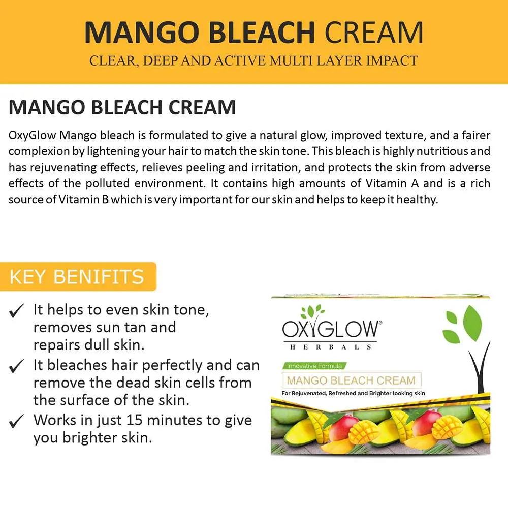 Oxyglow Herbals - Mango - Bleach Cream