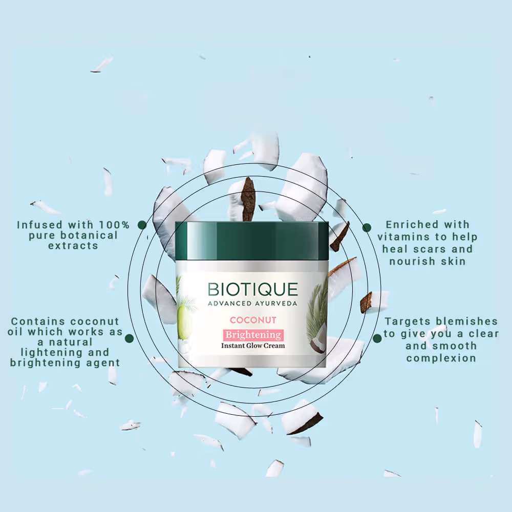 Biotique - Coconut - Brightening - Instant Glow Cream
